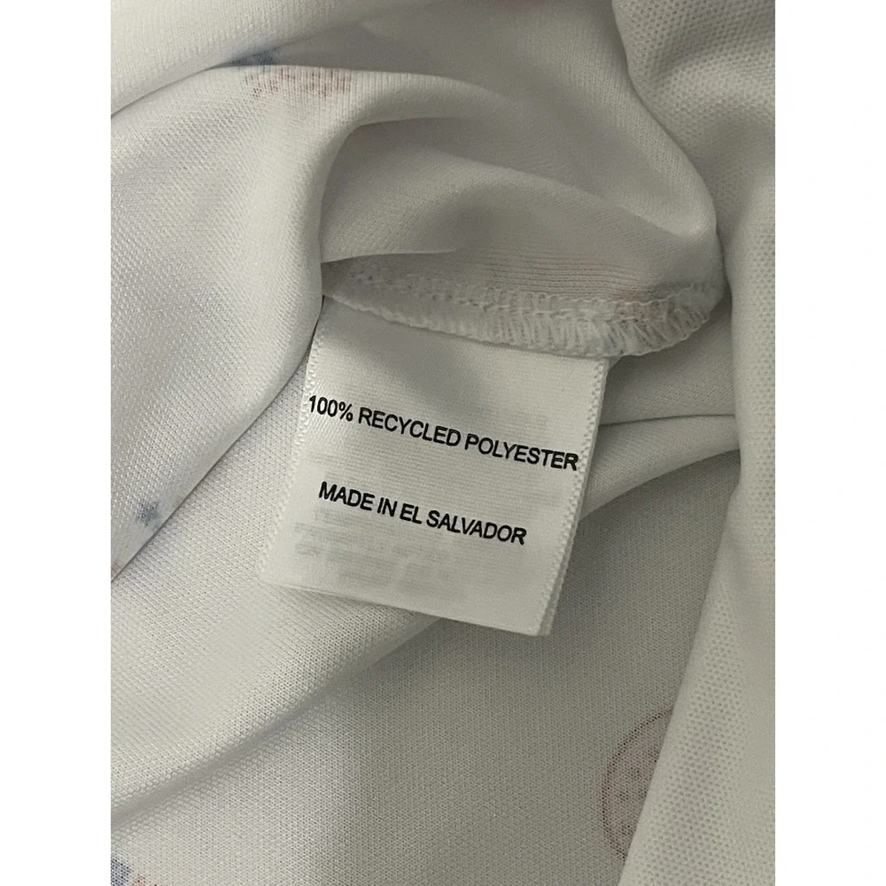 Adidas Prime Green Golf Polo Shirt Size XL White 4th Of July Custom $110 - Picture 4 of 8